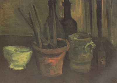 Still Life with Paintbrushes in a Pot (nn04)